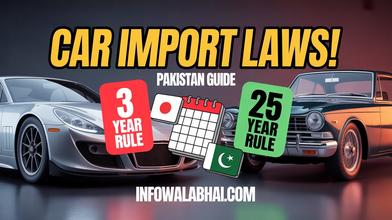 What Is the 3-Year & 25-Year Import Rule in Pakistan